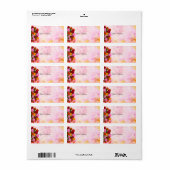 Prachtige Rozen en Butterflies Adres Label (Full Sheet)