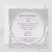 Prachtige Rozen en diamanten 85ste verjaardag Kaart (Achterkant)