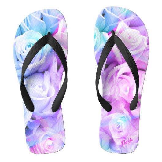 Prachtige Rozen Floral Comfy Teenslippers (Voetbed)
