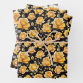 Prachtige rozen inpakpapier vel (In situ)