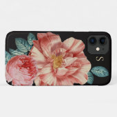 Prachtige  Rozen met de naam Monogram Case-Mate iPhone Case (Achterkant (horizontaal))