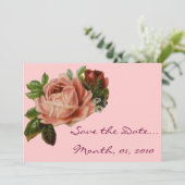 Prachtige  Rozen Save The Date (Staand voorkant)