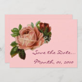 Prachtige  Rozen Save The Date (Voorkant / Achterkant)
