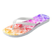 Prachtige rozen teenslippers (Schuin)