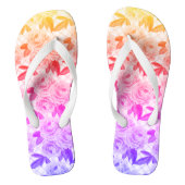 Prachtige rozen teenslippers (Voetbed)
