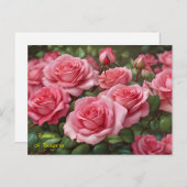 Prachtige Rozen van Bulgaria Briefkaart (Voorkant / Achterkant)