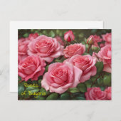 Prachtige Rozen van Bulgaria Briefkaart (Voorkant / Achterkant)