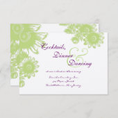 Prachtige  RSVP-kaart voor het uitzenden van een b Kaart (Voorkant / Achterkant)