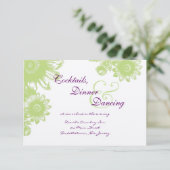 Prachtige RSVP-kaart voor het uitzenden van een b Kaart (Staand voorkant)