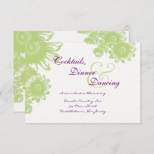 Prachtige  RSVP-kaart voor het uitzenden van een b Kaart