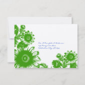 Prachtige RSVP-kaart voor het uitzenden van een b Kaart (Achterkant)