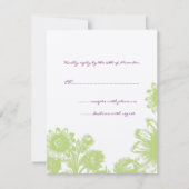 Prachtige  RSVP-kaart voor het uitzenden van een b RSVP Kaartje (Voorkant)