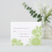 Prachtige  RSVP-kaart voor het uitzenden van een b RSVP Kaartje (Staand voorkant)