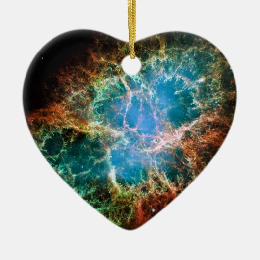 Prachtige ruimte Foto van de Crab Nebula Keramisch Ornament (Voorkant)