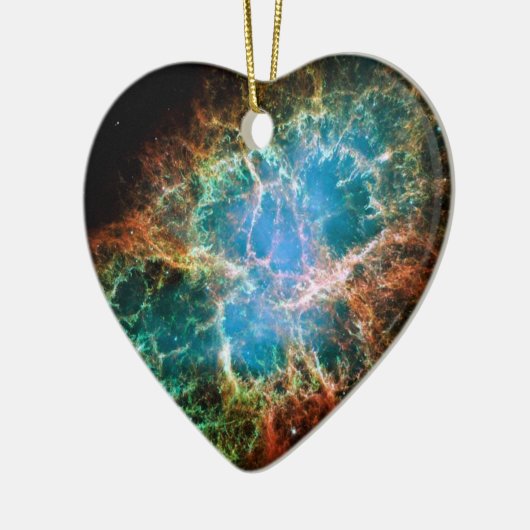 Prachtige ruimte Foto van de Crab Nebula Keramisch Ornament (Links)