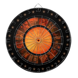 Prachtige Rust Zodiac Wheel Regulation Dartbord
