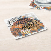 Prachtige rustieke Herfst verliefd op herfstkunst Kartonnen Onderzetters (Schuin)