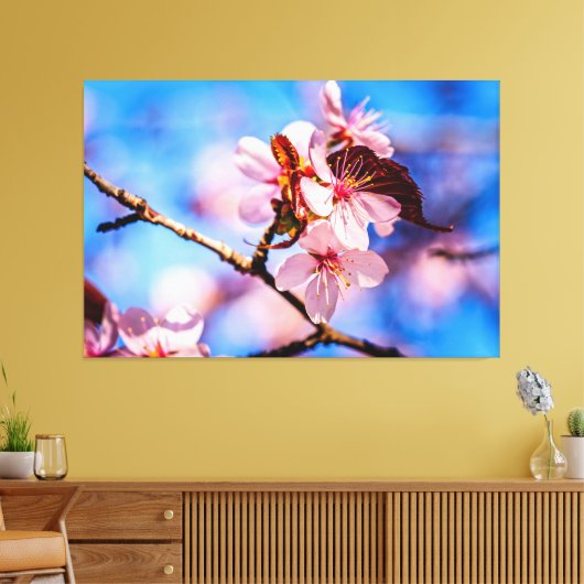 Prachtige Sakura Blossom Canvas Afdruk (Insitu (Woonkamer))