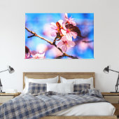 Prachtige Sakura Blossom Canvas Afdruk (Insitu (Slaapkamer))
