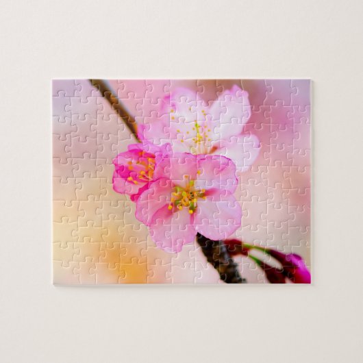 Prachtige Sakura Cherry Blossom uitdagend Legpuzzel (Horizontaal)