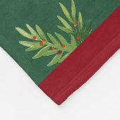 Prachtige Santa Claus Afbeelding Fleece Deken (Hoek)