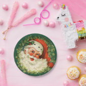 Prachtige Santa Claus Afbeelding Papieren Bordje (Feest)