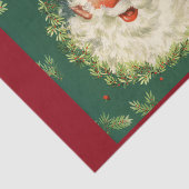 Prachtige  Santa Claus Afbeelding Tissuepapier (Detail)