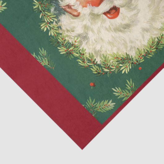Prachtige  Santa Claus Afbeelding Tissuepapier (Detail)