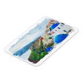 Prachtige Santorini Griekenland landschap reizen Magneet (Linkerzijde)