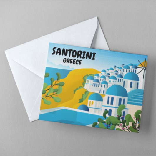 Prachtige Santorini Griekenland Reizen Briefkaart