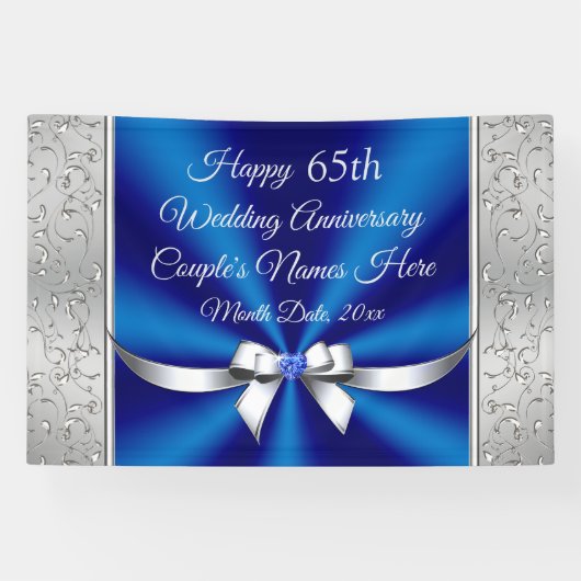 Prachtige, Sapphire Blue, 65e Jubileum banners (Horizontaal)