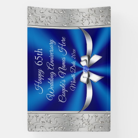 Prachtige, Sapphire Blue, 65e Jubileum banners (Verticaal)