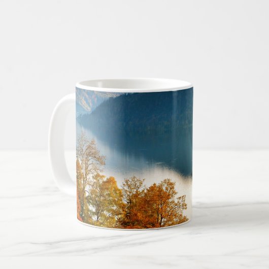 Prachtige Scene van het Zwitserse gebergte Koffiemok (Voorkant links)