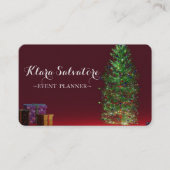 Prachtige Schattige kerstverlichting Visitekaartje (Voorkant)