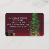 Prachtige Schattige kerstverlichting Visitekaartje (Achterkant)