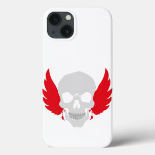 prachtige schedel met vleugel Case-Mate iPhone case