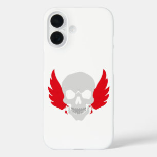 prachtige schedel met vleugels iPhone 16 hoesje