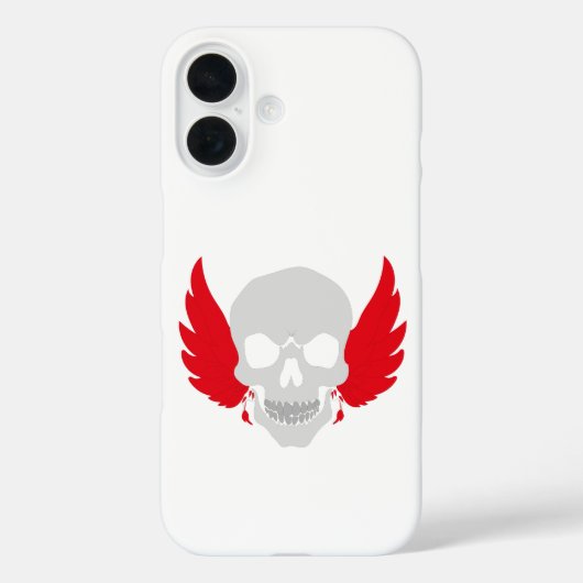 prachtige schedel met vleugels Case-Mate iPhone case (Achterkant)