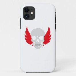 prachtige schedel met vleugels Case-Mate iPhone case