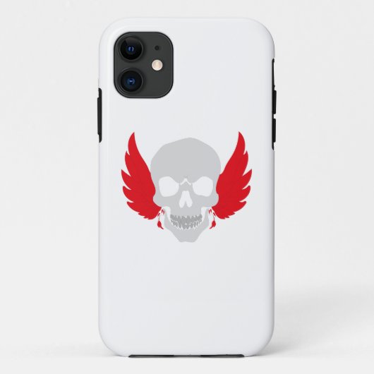 prachtige schedel met vleugels Case-Mate iPhone case (Achterkant)