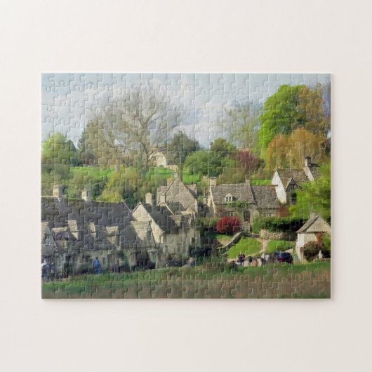 Prachtige Schilderachtig Bibury, Cotswolds, Vereni Legpuzzel (Horizontaal)