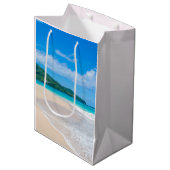 Prachtige Schilderachtig tropische bestemming Medium Cadeauzakje (Voorkant Gekanteld)