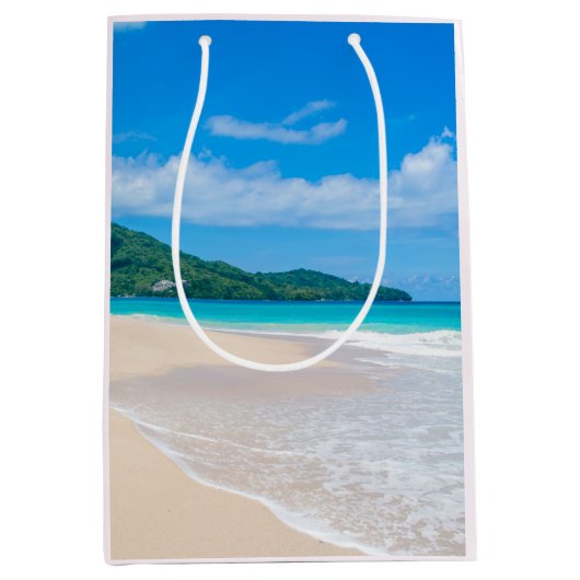 Prachtige Schilderachtig tropische bestemming Medium Cadeauzakje (Voorkant)