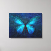 Prachtige schilderijen van blauwe vlinder canvas afdruk (Voorkant)