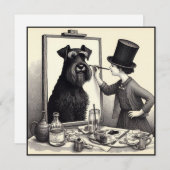 Prachtige Schnauzer Afbeelding Notecard Notitiekaartje (Voorkant / Achterkant)