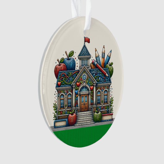 Prachtige school - Leraar - Bekijk terug Ornament (voorkant)