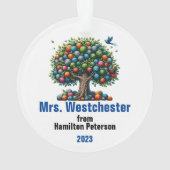 Prachtige school - Leraar - Bekijk terug Ornament (achterkant)