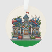 Prachtige school - Leraar - Bekijk terug Ornament (voorkant)