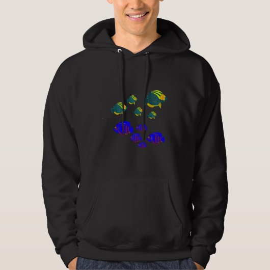 Prachtige school van vissen hoodie (Voorkant)