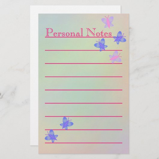 Prachtige schoolbriefing van de schitterende poppe briefpapier (Voorkant / Achterkant)